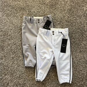Stylish Kids Athletic Pants - Gray and White